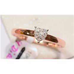 10KT GOLD DIAMOND RING MSRP $726