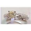 Image 3 : 14KT GOLD DIAMODN RING SET MSRP $11,410