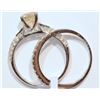 Image 7 : 14KT GOLD DIAMODN RING SET MSRP $11,410