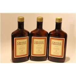 3 BOTTLES OF MONSARD ORANGE & BRANDY LIQUEUR