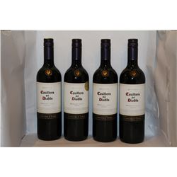 4 BOTTLES OF CASILLERO DEL DIABLO MERLOT