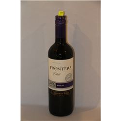 5 BOTTLES OF FRONTERA MERLOT RED WINE