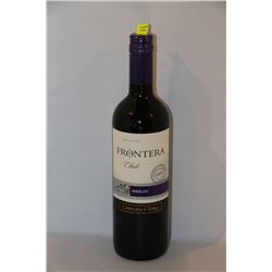 5 BOTTLES OF FRONTERA MERLOT RED WINE