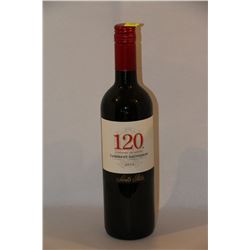 5 BOTTLES OF SANTA RITA 120 CABERNET SAUVIGNON