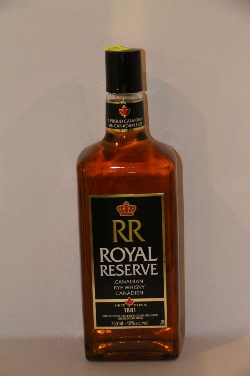 750ML BOTTLE OF RR ROYAL RESERVE CANADIAN RYE