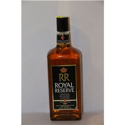 750ML BOTTLE OF RR ROYAL RESERVE CANADIAN RYE
