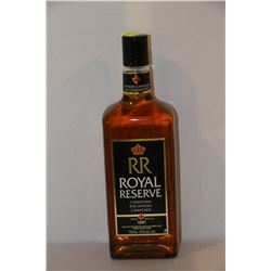 750ML BOTTLE OF RR ROYAL RESERVE CANADIAN RYE
