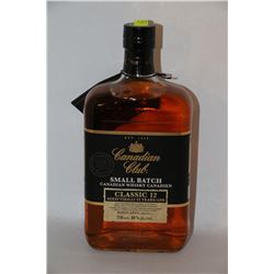 750ML BOTTLE OF CANADIAN CLUB CANADIAN WHISKY