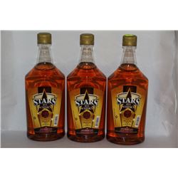3 BOTTLES OF STARS RYE WHISKY