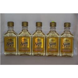 5 BOTTLES OF 200ML OF SAUZA TEQUILA GOLD