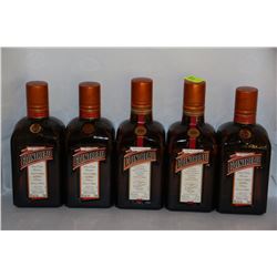5 BOTTLES OF COINTREAU LIQUEUR