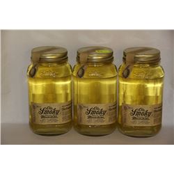 3 JARS OF OLE SMOKY TENNESSE MOONSHINE