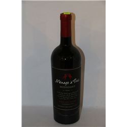 5 BOTTLES OF MENAGE A TROIS MIDNIGHT DARK RED WINE