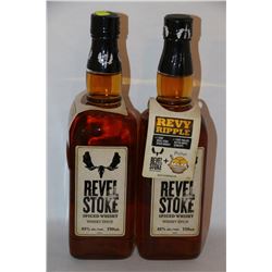 2 BOTTLES OF REVELSTOKE SPICED WHISKY