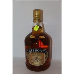 1.75L BOTTLE OF GIBSON'S CANADIAN WHISKY