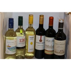 6 BOTTLES OF ASSORTED WINE
