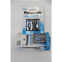 4 PACKS OF AA BATTERIES