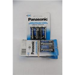 4 PACKS OF AA BATTERIES