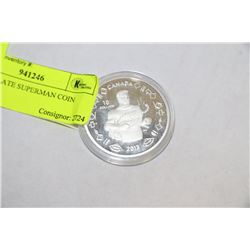 SILVER PLATE SUPERMAN COIN