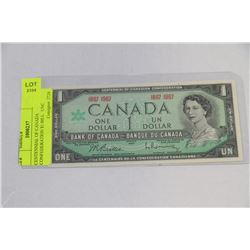 CENTENNIAL OF CANADA  CONFEDERATION $1 BILL   UNC