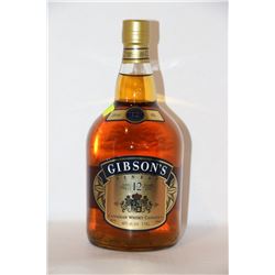 1.14L BOTTLE OF GIBSON'S CANADIAN WHISKY