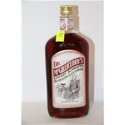 BOTTLE OF DR.MCGILLICUDDY'S CHERRY SCHNAPPS