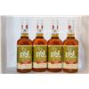 Image 1 : 4 BOTTLES OF RED STAG BOURBON WHISKEY HARDCORE