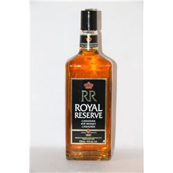 750ML BOTTLE OF RR ROYAL RESERVE CANADIAN RYE