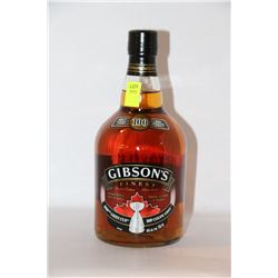 750ML BOTTLE OF GIBSON'S  100th GREY CUP WHISKY