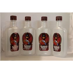 4 BOTTLES OF RUSSIAN PRINCE VODKA