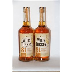 2 BOTTLES OF WILD TURKEY BOURBON WHISKEY