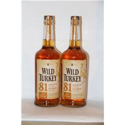 2 BOTTLES OF WILD TURKEY BOURBON WHISKEY