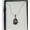 Image 1 : 4 CT MYSTIC TOPAZ TEARDROP SHAPED PENDANT