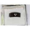 Image 1 : SUPERMAN LOGO BLACK STEEL BAND RING SIZE 8