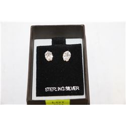 STERLING .925 SILVER EARRINGS WITH CUBIC STONES