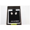 STERLING .925 SILVER EARRINGS WITH CUBIC STONES