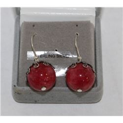 STERLING SILVER GEMSTONE EARRINGS