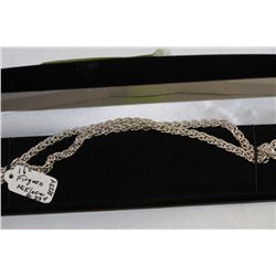 STERLING .925 SILVER FIGARO STYLE 16" CHAIN