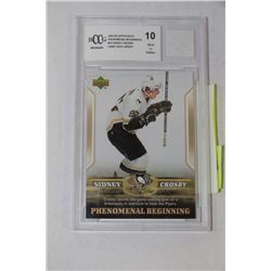 UPPER DECK SIDNEY CROSBY GAME USED JERSEY/CARD