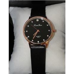 XIAN BEIN WOMEN'S QUARTZ WATCH BLACK STRAP