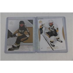 SET OF 2 SIDNEY CROSBY HOCKEY CARDS