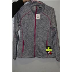 LADIES SMALL DODGE ZIP UP SWEATER