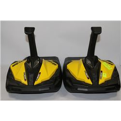 PAIR OF MINI SKIDOO TOBOGGANS