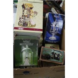BOX OF SNOW GLOBE & MUSIC BOXES