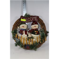 "WELCOME" WREATH