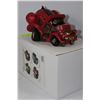 Image 1 : BRAND NEW SOLAR POWERED LAWN ORNAMENT (RED CAR)