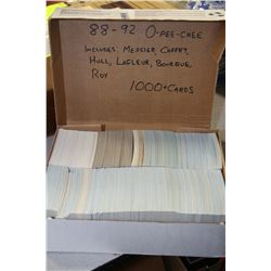 1988-92 O-PEE-CHEE 1,000+ HOCKEY CARD COLLECTION