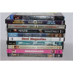 BUNDLE OF 10 DVD'S