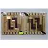 Image 1 : PAIR OF ABSTRACT WOOD PLAQUE