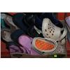 Image 1 : TRAY OF ASSORTED SLIPPERS/SANDALS
